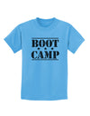 Bootcamp Large distressed Text Childrens T-Shirt by TooLoud-TooLoud-Aquatic-Blue-X-Small-Davson Sales