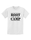 Bootcamp Large distressed Text Childrens T-Shirt by TooLoud-TooLoud-White-X-Small-Davson Sales