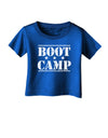 Bootcamp Large distressed Text Infant T-Shirt Dark by TooLoud-TooLoud-Royal-Blue-06-Months-Davson Sales