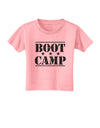 Bootcamp Large distressed Text Toddler T-Shirt by TooLoud-Toddler T-Shirt-TooLoud-Candy-Pink-2T-Davson Sales