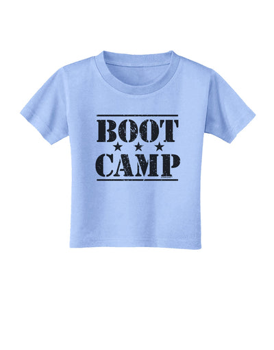 Bootcamp Large distressed Text Toddler T-Shirt by TooLoud-Toddler T-Shirt-TooLoud-Aquatic-Blue-2T-Davson Sales