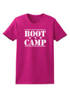 Bootcamp Large distressed Text Womens Dark T-Shirt-TooLoud-Hot-Pink-Small-Davson Sales