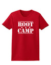 Bootcamp Large distressed Text Womens Dark T-Shirt-TooLoud-Red-X-Small-Davson Sales