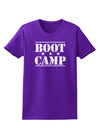 Bootcamp Large distressed Text Womens Dark T-Shirt-TooLoud-Purple-X-Small-Davson Sales