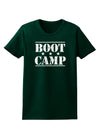 Bootcamp Large distressed Text Womens Dark T-Shirt-TooLoud-Forest-Green-Small-Davson Sales