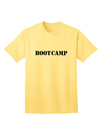 Bootcamp Military Text Adult T-Shirt: Authentic Style for the Modern Warrior-Mens T-shirts-TooLoud-Yellow-Small-Davson Sales