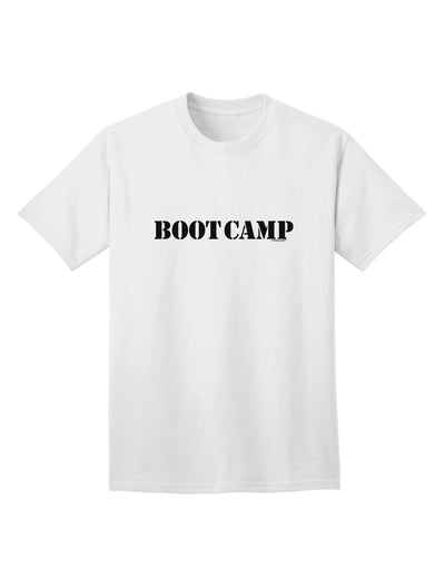 Bootcamp Military Text Adult T-Shirt: Authentic Style for the Modern Warrior-Mens T-shirts-TooLoud-White-Small-Davson Sales