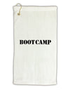 Bootcamp Military Text Micro Terry Gromet Golf Towel 11&#x22;x19-Golf Towel-TooLoud-White-Davson Sales