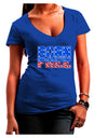 Born Free Color Juniors V-Neck Dark T-Shirt by TooLoud-Womens V-Neck T-Shirts-TooLoud-Royal-Blue-Juniors Fitted Small-Davson Sales