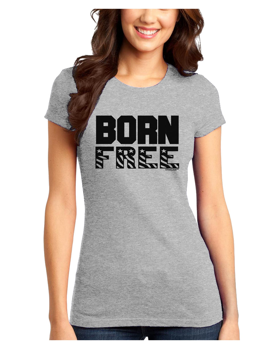 Born Free Juniors T-Shirt by TooLoud-Womens Juniors T-Shirt-TooLoud-White-Juniors Fitted X-Small-Davson Sales