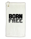 Born Free Micro Terry Gromet Golf Towel 16 x 25 inch by TooLoud-Golf Towel-TooLoud-White-Davson Sales