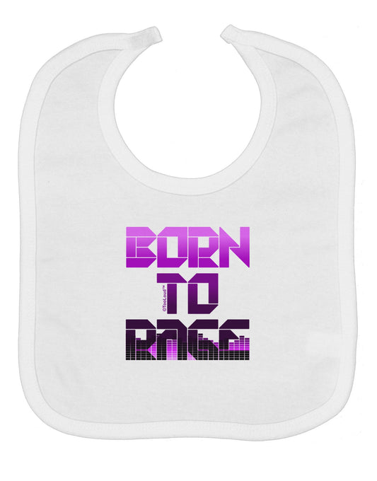 Born To Rage Purple Baby Bib