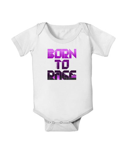 Born To Rage Purple Baby Romper Bodysuit-Baby Romper-TooLoud-White-18-Months-Davson Sales