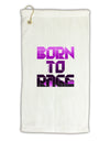 Born To Rage Purple Micro Terry Gromet Golf Towel 16 x 25 inch-Golf Towel-TooLoud-White-Davson Sales