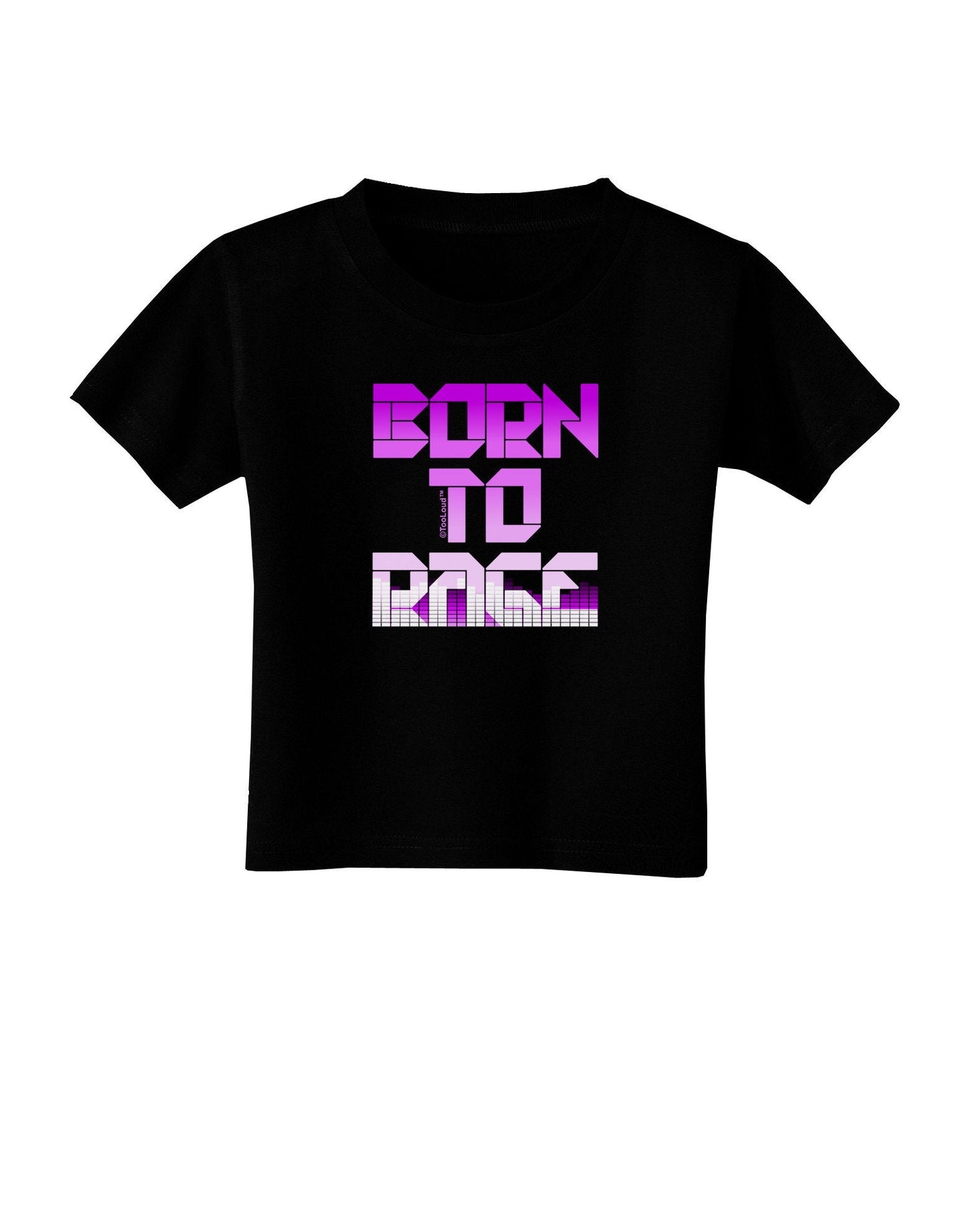 Born To Rage Purple Toddler T-Shirt Dark-Toddler T-Shirt-TooLoud-Black-4T-Davson Sales