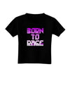 Born To Rage Purple Toddler T-Shirt Dark-Toddler T-Shirt-TooLoud-Black-4T-Davson Sales