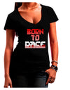 Born To Rage Red Juniors V-Neck Dark T-Shirt-Womens V-Neck T-Shirts-TooLoud-Black-Juniors Fitted XX-Large-Davson Sales