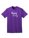 Boss Lady - Boss Day Adult Dark T-Shirt-Mens T-Shirt-TooLoud-Purple-XXXX-Large-Davson Sales