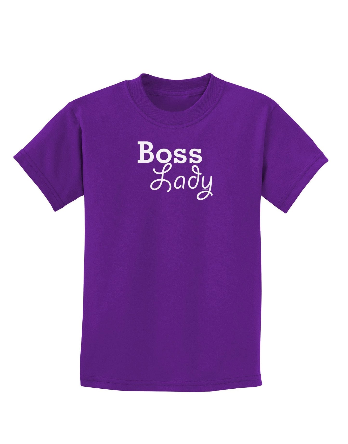 Boss Lady - Boss Day Childrens Dark T-Shirt-Childrens T-Shirt-TooLoud-Purple-X-Large-Davson Sales