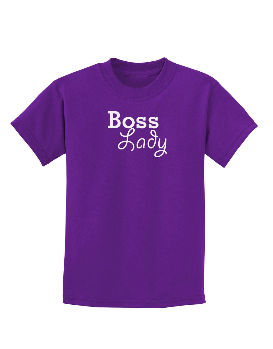 Boss Lady - Boss Day Childrens Dark T-Shirt-Childrens T-Shirt-TooLoud-Royal-Blue-X-Large-Davson Sales