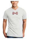 Bow Tie Hearts Adult V-Neck T-shirt-Mens V-Neck T-Shirt-TooLoud-White-Small-Davson Sales