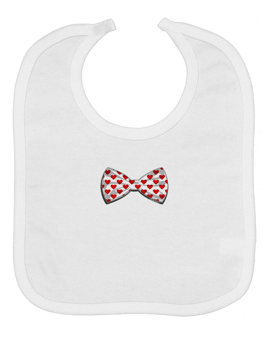 Bow Tie Hearts Baby Bib