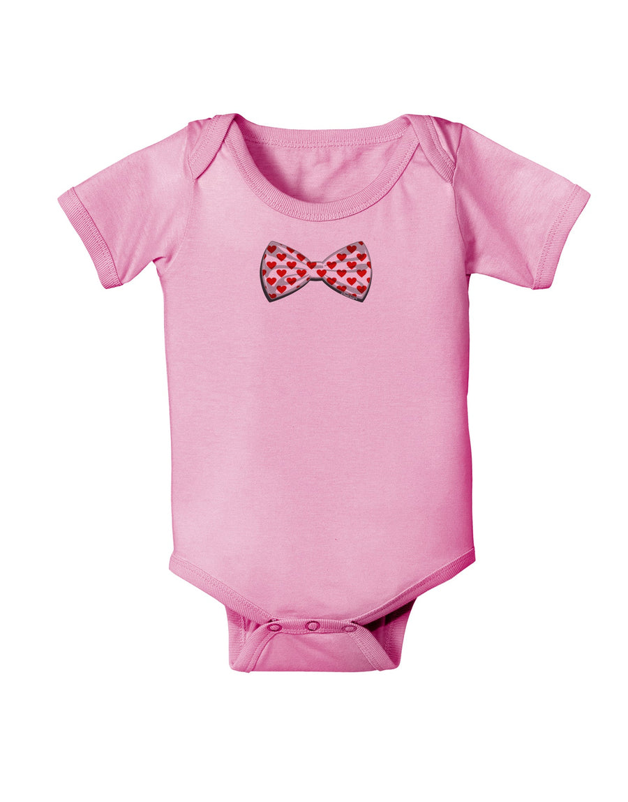 Bow Tie Hearts Baby Romper Bodysuit-Baby Romper-TooLoud-White-06-Months-Davson Sales