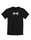 Bow Tie Hearts Childrens Dark T-Shirt-Childrens T-Shirt-TooLoud-Black-X-Small-Davson Sales
