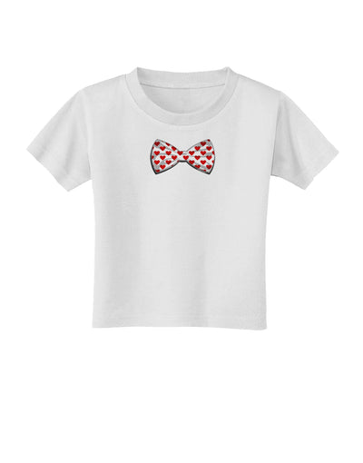 Bow Tie Hearts Toddler T-Shirt-Toddler T-Shirt-TooLoud-White-2T-Davson Sales