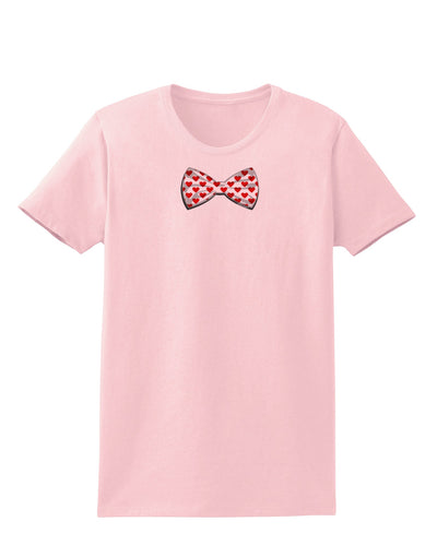 Bow Tie Hearts Womens T-Shirt-Womens T-Shirt-TooLoud-PalePink-X-Small-Davson Sales