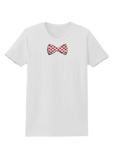 Bow Tie Hearts Womens T-Shirt-Womens T-Shirt-TooLoud-White-X-Small-Davson Sales