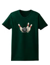 Bowling Ball with Pins Womens Dark T-Shirt-TooLoud-Forest-Green-Small-Davson Sales