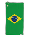 Brazil Flag AOP Micro Terry Gromet Golf Towel 15 x 22 Inch All Over Print-Golf Towel-TooLoud-White-Davson Sales