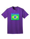 Brazil Flag Adult Dark T-Shirt-Mens T-Shirt-TooLoud-Purple-Small-Davson Sales