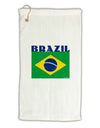 Brazil Flag Micro Terry Gromet Golf Towel 16 x 25 inch-Golf Towel-TooLoud-White-Davson Sales