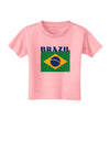 Brazil Flag Toddler T-Shirt-Toddler T-Shirt-TooLoud-Candy-Pink-2T-Davson Sales