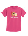 Bread for War Childrens Dark T-Shirt-Childrens T-Shirt-TooLoud-Sangria-X-Small-Davson Sales