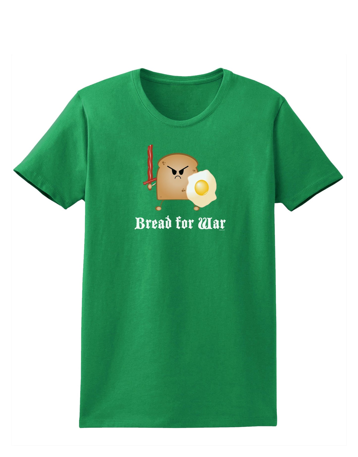 Bread for War Womens Dark T-Shirt-TooLoud-Kelly-Green-X-Small-Davson Sales