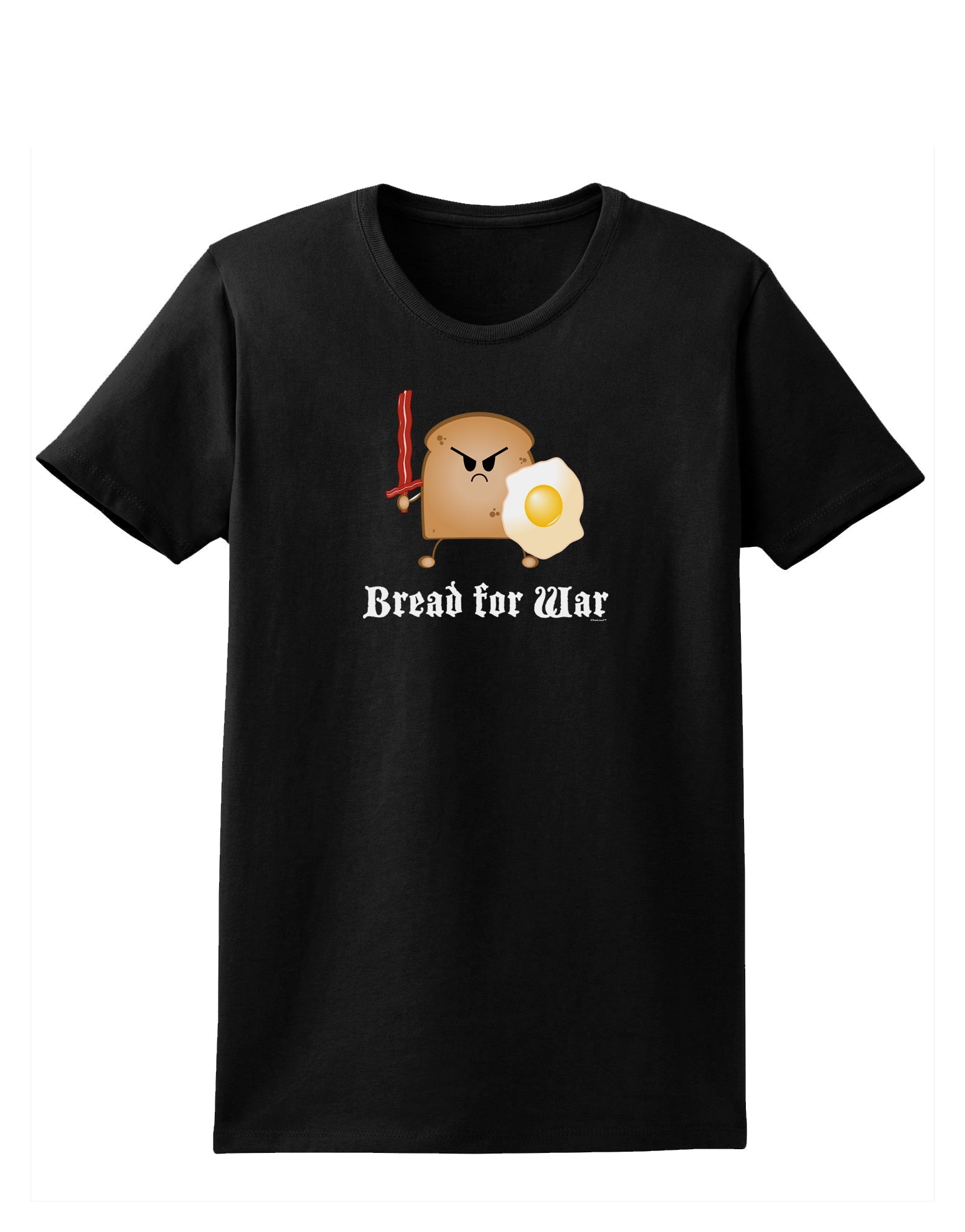 Bread for War Womens Dark T-Shirt-TooLoud-Black-X-Small-Davson Sales