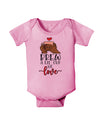 Brew a lil cup of love Baby Romper Bodysuit-Baby Romper-TooLoud-Pink-06-Months-Davson Sales