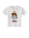 Brew a lil cup of love Toddler T-Shirt White 4T Tooloud