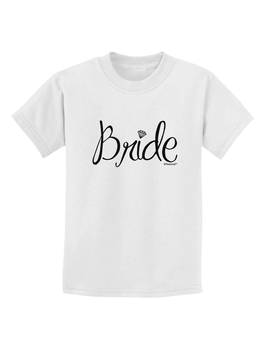 Bride Design - Diamond Childrens T-Shirt-Childrens T-Shirt-TooLoud-White-X-Small-Davson Sales