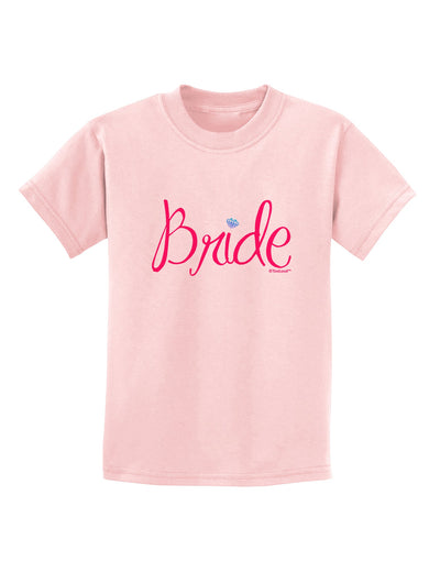 Bride Design - Diamond - Color Childrens T-Shirt-Childrens T-Shirt-TooLoud-PalePink-X-Small-Davson Sales