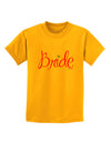 Bride Design - Diamond - Color Childrens T-Shirt-Childrens T-Shirt-TooLoud-Gold-X-Small-Davson Sales