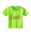 Bride Design - Diamond - Color Toddler T-Shirt-Toddler T-Shirt-TooLoud-Lime-Green-2T-Davson Sales