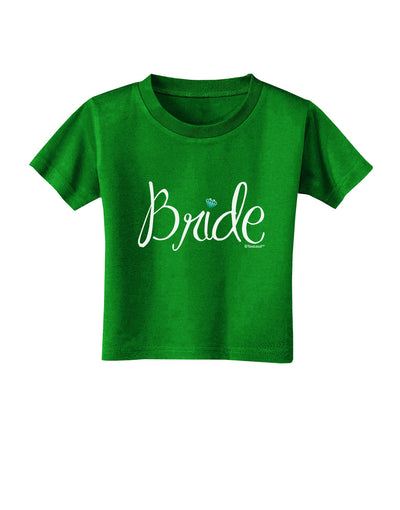 Bride Design - Diamond - Color Toddler T-Shirt Dark-Toddler T-Shirt-TooLoud-Clover-Green-2T-Davson Sales