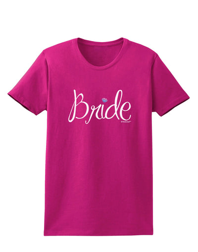 Bride Design - Diamond - Color Womens Dark T-Shirt-TooLoud-Hot-Pink-Small-Davson Sales