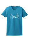 Bride Design - Diamond - Color Womens Dark T-Shirt-TooLoud-Turquoise-X-Small-Davson Sales