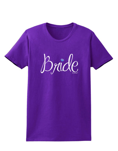 Bride Design - Diamond - Color Womens Dark T-Shirt-TooLoud-Purple-X-Small-Davson Sales