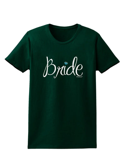 Bride Design - Diamond - Color Womens Dark T-Shirt-TooLoud-Forest-Green-Small-Davson Sales